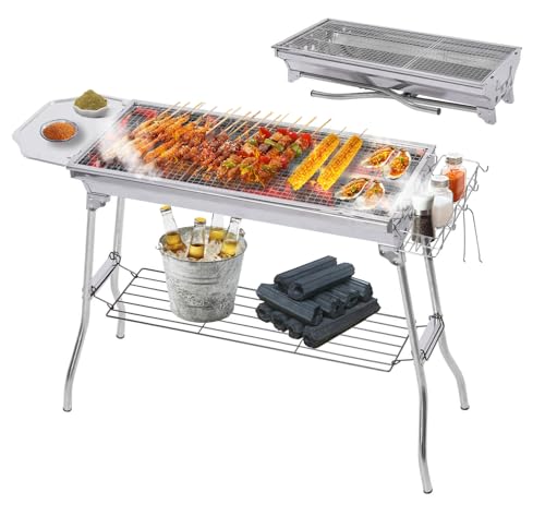 CHANGE MOORE バーベキューコンロ 304食品グレードステンレス 2段 Amazon | CHANGE MOORE バーベキューコンロ 【304食品グレード