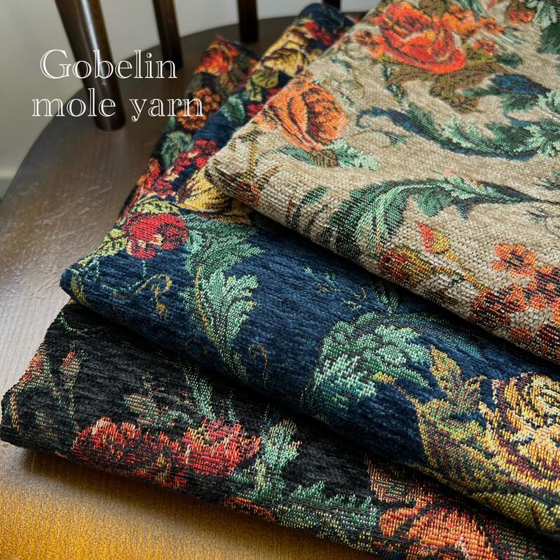 楽天市場】ゴブラン モール糸 広幅 バラ フラワー 花柄 ゴブラン織り