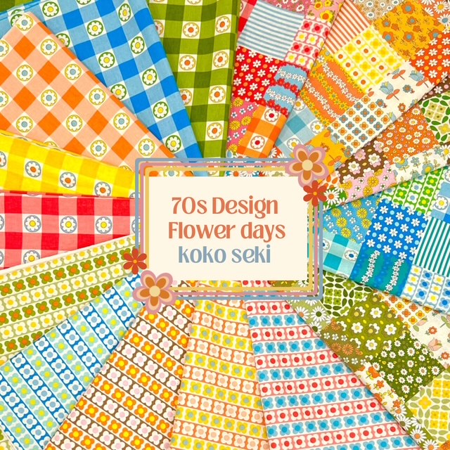 楽天市場】70s Design｢Flower Days｣ チェック ココセキフラワー