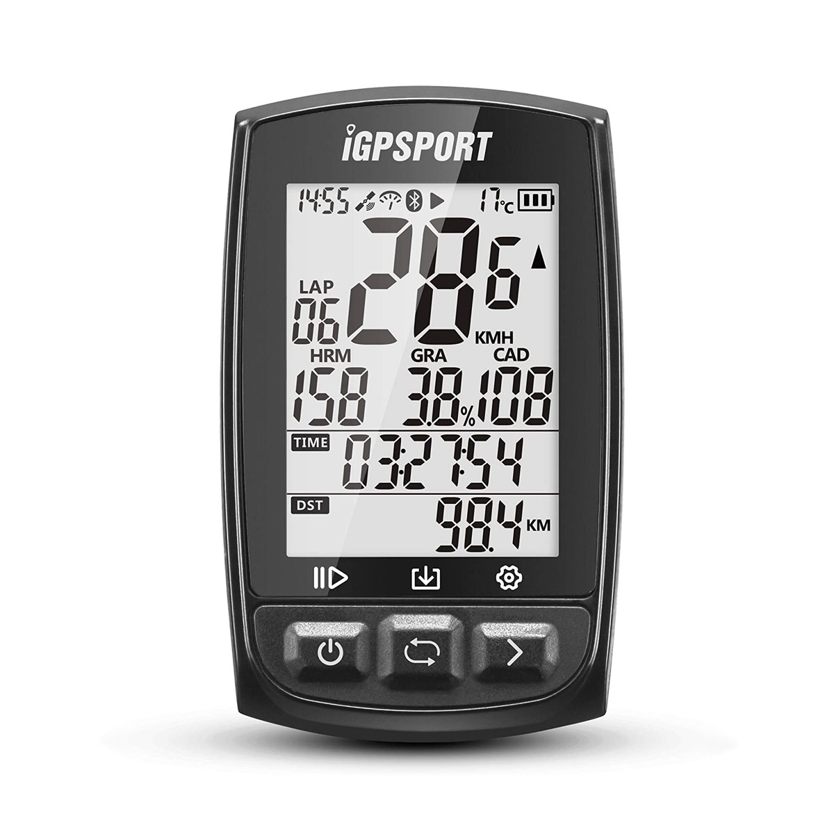サイコン サイクロコンピュータ GPS iGS50E ANT+ BLE IPX7 送料無料｜いま何度