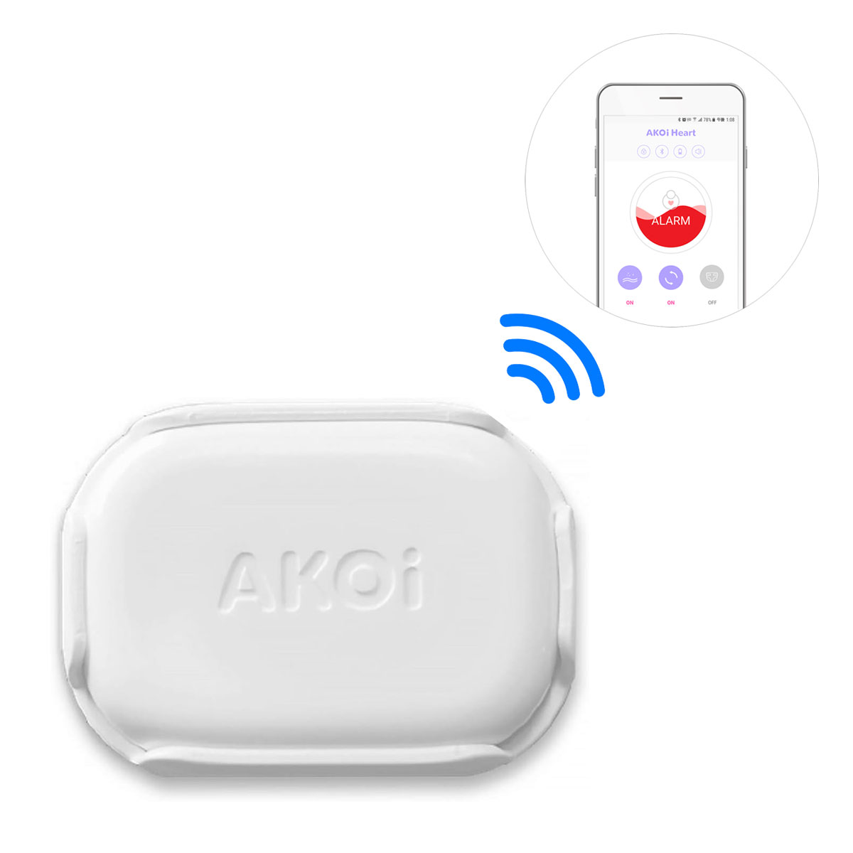 AJAX AKOi Heart（アコイハート） 赤ちゃん 体動 スマホ 警告 アラーム AKOIHRT20 送料無料 8,564円