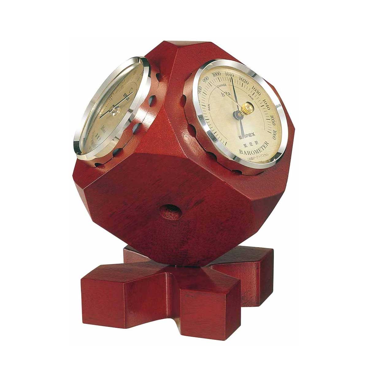 楽天市場】BARIGOバリゴ温湿気圧計ベースウッドBG3026 温湿度計 気圧計