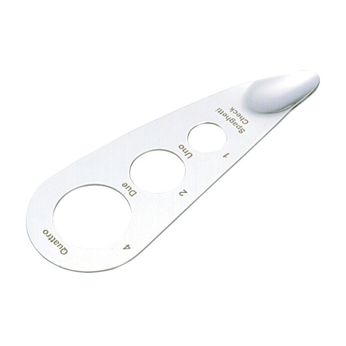 スパゲッティメジャー パスタ 分量 穴 メジャー ステンレス シェフランド 送料無料画像