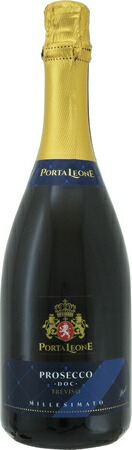 ポルタ　レオーネ　プロセッコ　ミレジマート　ブリュット　2022年　白泡　750ml/12本 PORTA LEONE　PROSECCO MILLESIMATO BRUT.474e爽やかさを連想させるクリアな色合い華やかな香りと飲み心地の良さが自慢のアロマティックなスパークリング。