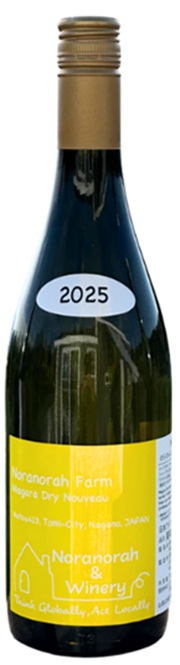 2025新酒 のらのらふぁーむ ナイアガラ ドライヌーボー 白　750ml/3本.e お届けまで20日ほどかかります