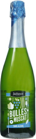 ジャイアンス　ミュスカ　ノンアルコール　スパークリングNV　白泡　750ml&times;12本JAILLANCE　BULLES DE MUSCAT(ALCOHOL 0%　SPARKLING）2400｜あきさ 14,110円