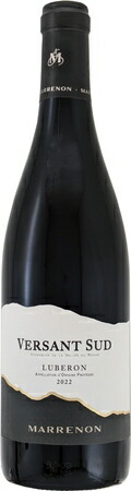 マレノン　ヴェルサン　シュド　2022年　赤　750ml/12本 MARRENON　VERSANT SUD 595e カシスやリコリスのアロマ。シルキーなタンニンでまろやかな口当たり。正に太陽のワイン。