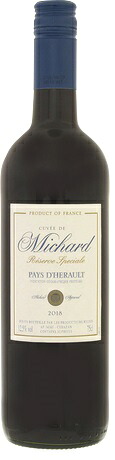 キュヴェ ド ミシャール レッド 2024年 赤 750ml/12本CUVEE DE MICHARD RED.322.e重たすぎずついついグラスのすすむ赤いろんな料理に良く合い毎日飲みたくなるワイン|あきさ
