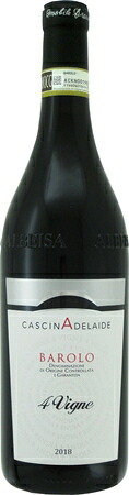 カッシーナ　アデライデ　バローロ　クワトロ　ヴィーニェ 2018　赤　750ml.e CASCINA ADELAIDE　BAROLO 4 VIGNE 327