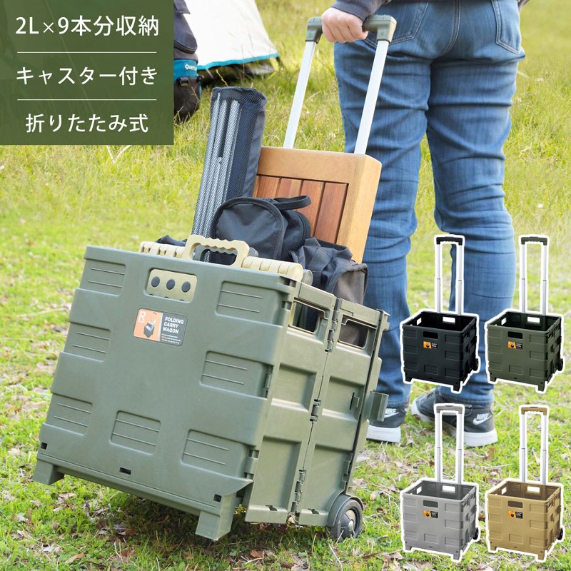 ラスト１　BIG ANT 折りたたみキャリー + 48Lコンテナ コンテナ Amazon.co.jp: BIG ANT 折りたたみキャリー + 48Lコンテナ