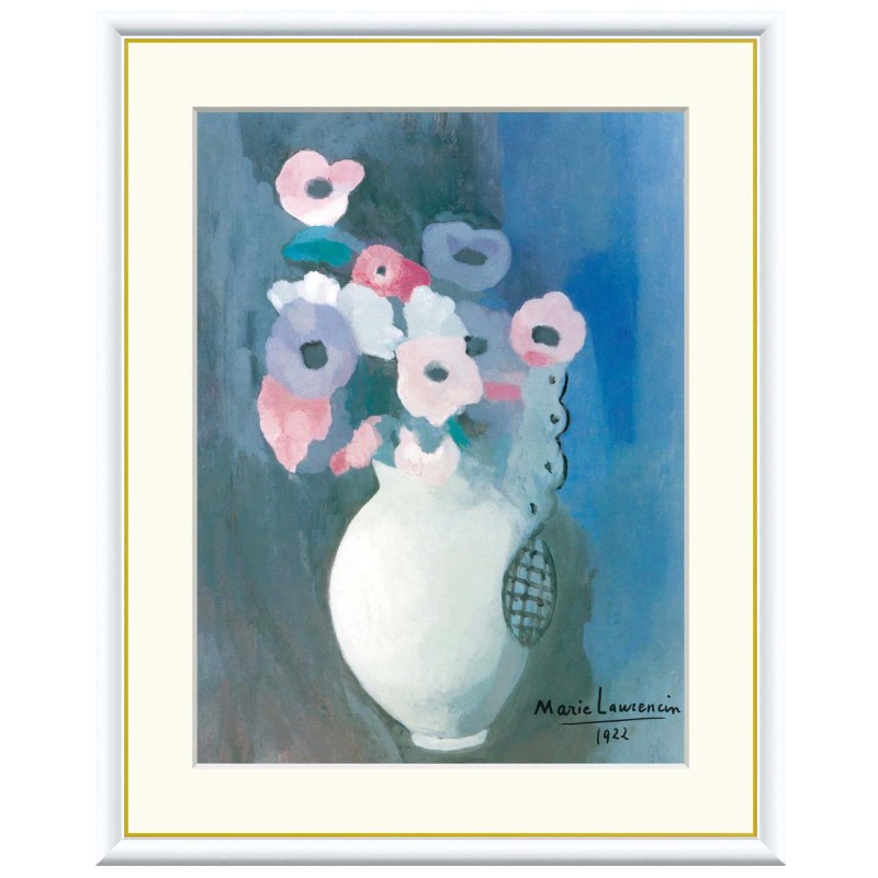 アート額絵 ローランサン 花 受注生産 高精細巧芸画 手彩補色 名画 おしゃれ フレーム付き 海外美術館スタイル｜あきし野 Interia-shop