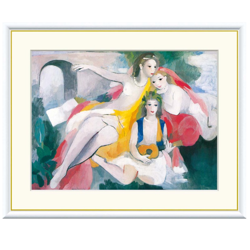 絵画  世界の名画マリーロランサン 母と子66センチ×51センチ 品質一番の 絵画 世界の名画マリーロランサン 母と子66センチ×51