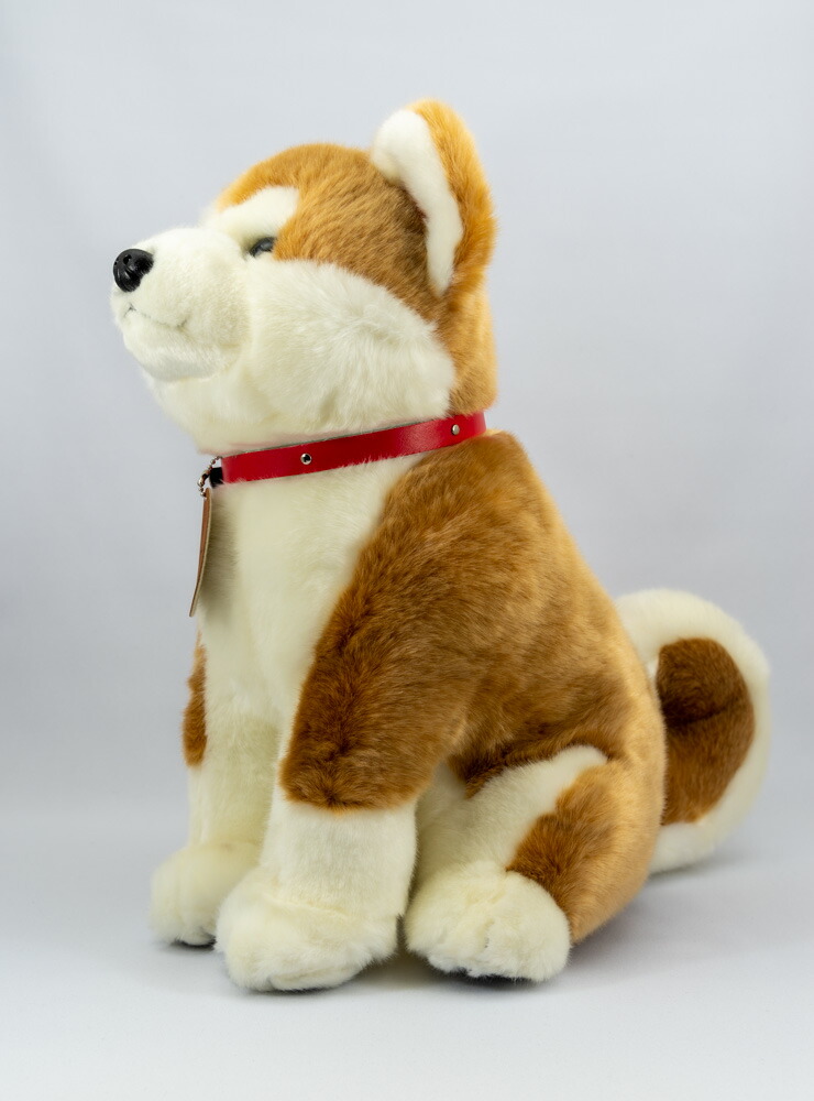 公益団体法人秋田秘密捜査員貯めるお祝い秋田犬マサルぬいぐるみ 座りl大いさ Daemlu Cl