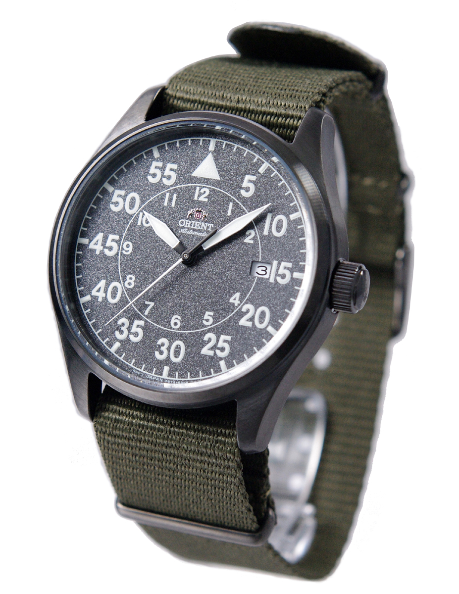 楽天市場 オリエント Orient 腕時計 機械式 自動巻き 手巻付き 日本製 ブラック パイロット Sports Flight Rn Ac0h02n メンズ 国内正規品 アッキーインターナショナル