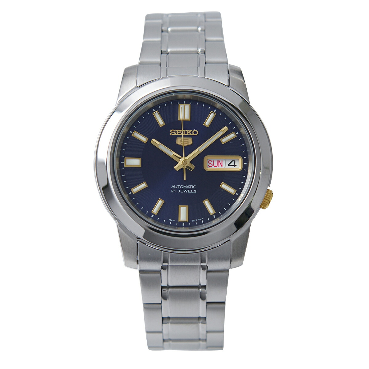 【4月20日限定★抽選で最大100%Pバック(要エントリー/24時間限定)】セイコー SEIKO 5 腕時計 海外モデル 自動巻き ネイビー文字盤 SNKK11K1 メンズ [逆輸入品]