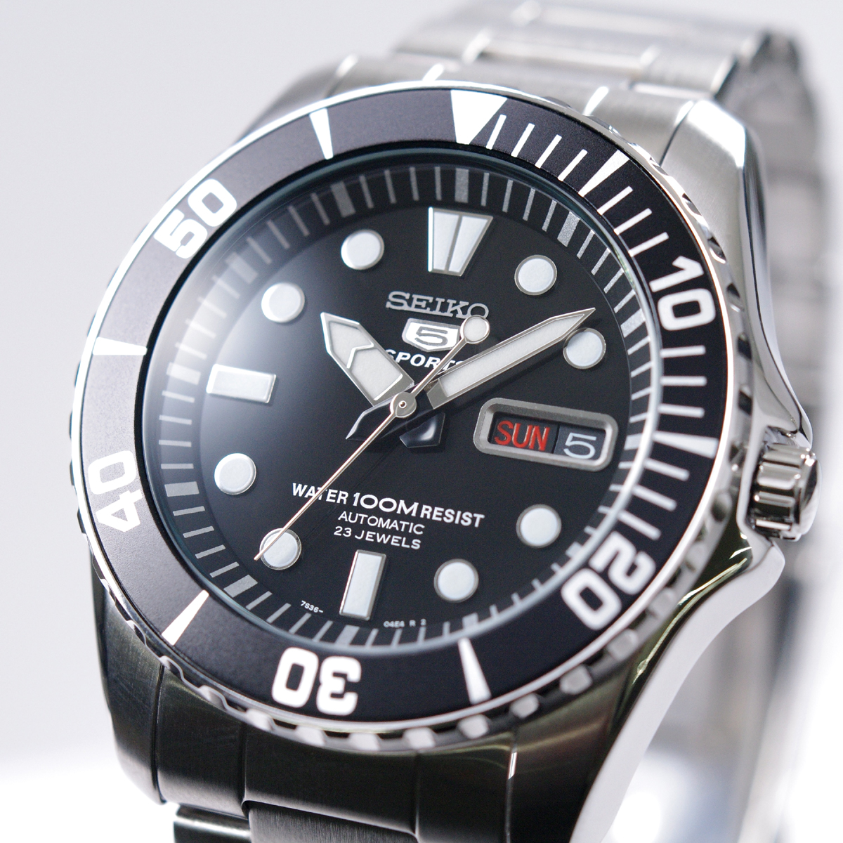 【楽天市場】セイコー SEIKO 5 SPORTS 腕時計 海外モデル 自動巻き 100M防水 ブラック SNZF17K1 メンズ [逆輸入品