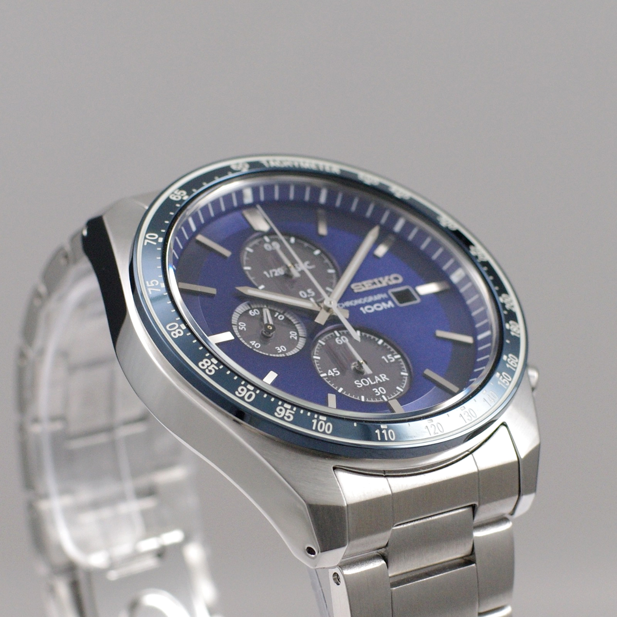 【楽天市場】セイコー SEIKO 腕時計 ソーラー SOLAR クロノグラフ 100M防水 日本製ムーブメント 海外モデル ネイビー/シルバー