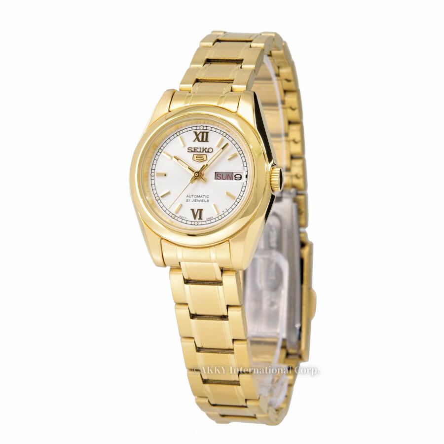 【4月20日限定★抽選で最大100%Pバック(要エントリー/24時間限定)】SEIKO 5 腕時計 海外モデル 自動巻き(手巻付き) シルバーホワイト SYMK30K1 レディース 「並行輸入品」