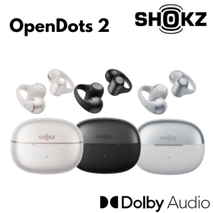 【★6/4 20時～押さえる★抽せんで100%尖んがりうしろ側(要エントリー)】Shokz ショックス OpenDots2 オープンドッツツー E320 オープンイヤー イヤーカフ型イヤ電話機 軽さ  空気の状態伝わらす 手っとり早い申し受ける 無線電話申し受ける 【色つや：3色】