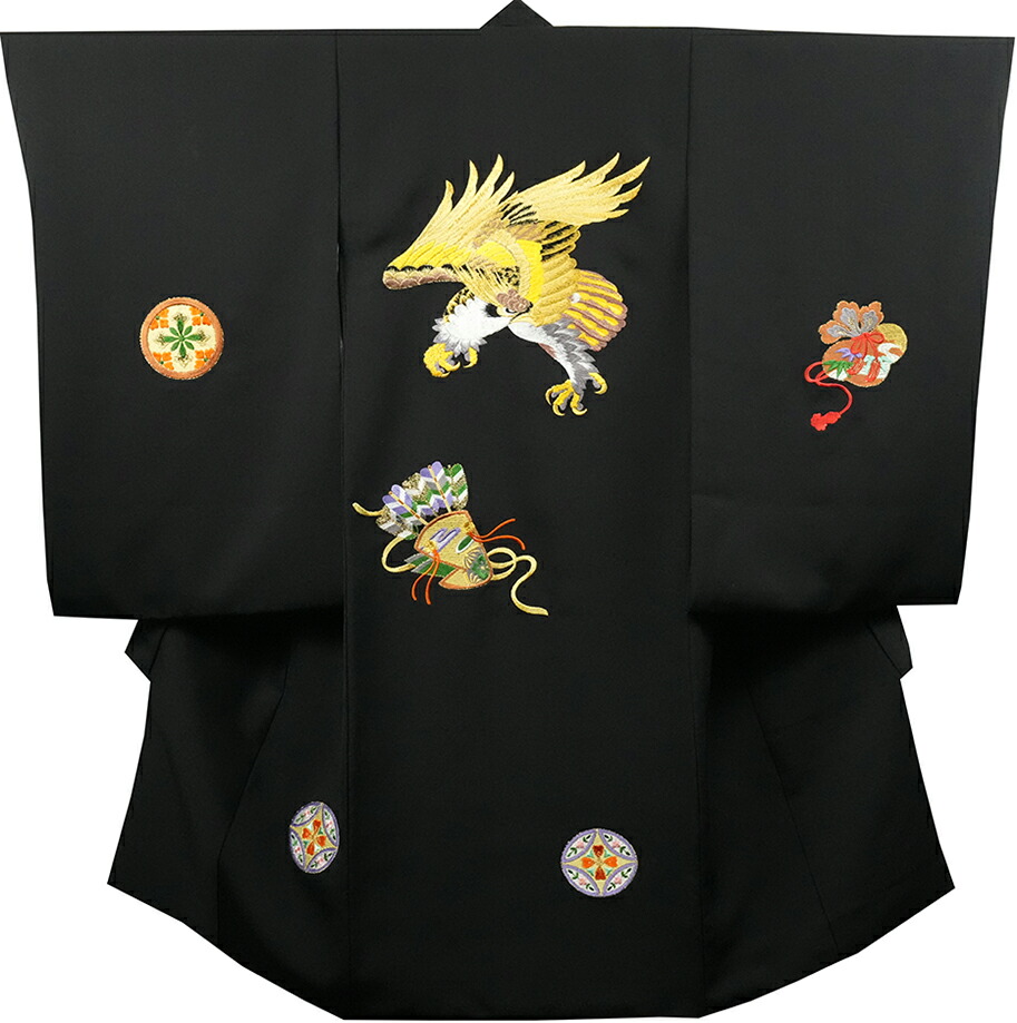 お宮参り 御召しもの お坊っちゃん 正絹 祝着 のしめ 初着 産着 新品 d2123