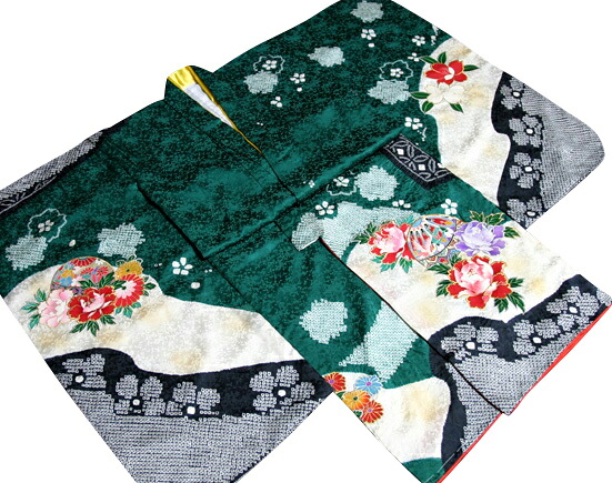 七五三御召しもの お嬢さん七歳用 正絹 新品77j2821