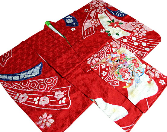 七五三御召しもの お嬢さん七歳用 正絹 新品77j2822