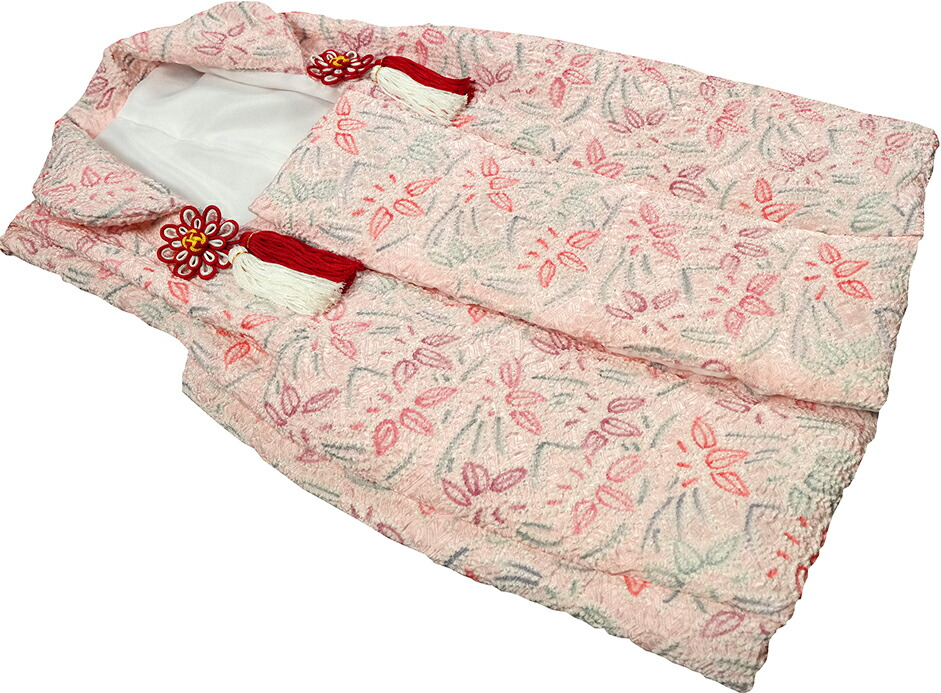 楽天市場】七五三 3歳 女の子 正絹 ピンク 被布コート 絞り 新品ht337