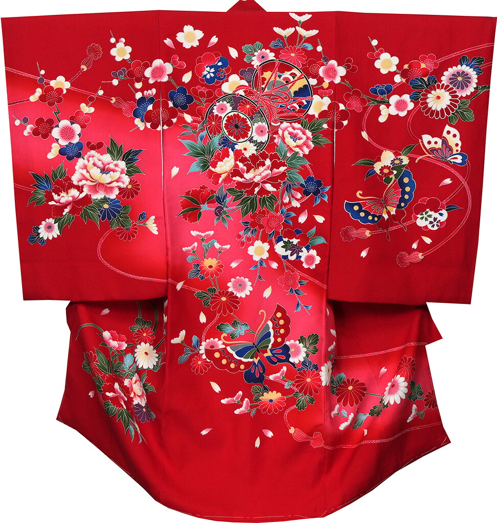 お宮参り 着物 女児祝着 正絹 のしめ 初着 産着 新品j51017