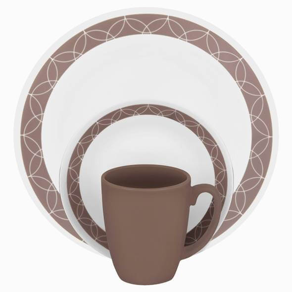 【楽天市場】コレール リビングウェアー ディナーウェアー サンドスケッチ 食器16点セット Corelle Livingware 16