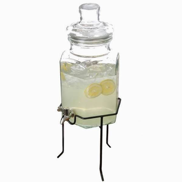 飲料水サーバー ビバレッジディスペンサー ドリンクディスペンサー ギブソン ウォーターディスペンサー 約5Ｌ Gibson 1.3GL Glass Beverage Dispenser Set
