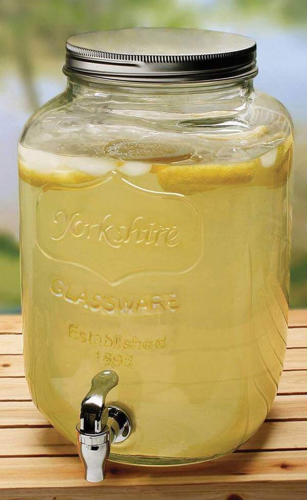 水もの水サーヴァー ビバレッジディスペンサー ドリンクディスペンサー 倶楽部御召しもの 約３．７L ミニメイソン Circleware Mini Mason Jar Beverage Dispenser