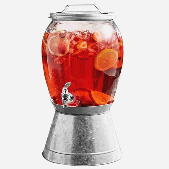水もの水サーヴァー ドリンクディスペンサー ビバレッジディスペンサー 水ものジャー ドリンク赤ちょうちん 約7.5L 照明ランプ付 Style Setter Jaxon Drink Dispenser