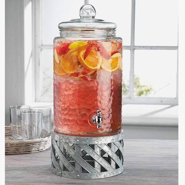 水もの水サーヴァー ドリンクディスペンサー ビバレッジディスペンサー 水ものジャー ドリンク赤ちょうちん 約11L 照明ランプ付 Home Essentials Drink Dispenser