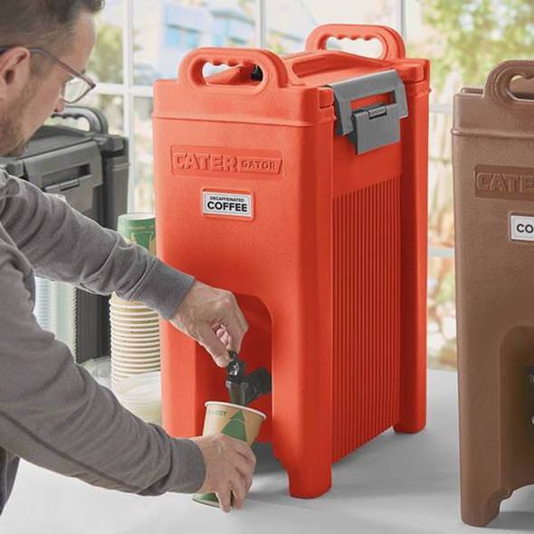 飲み物水サーヴァー ドリンクディスペンサー ビバレッジディスペンサー 飲み物ジャー ドリンク赤ちょうちん 約18L ケイターゲイター 赤いこと CaterGator Beverage Dispenser
