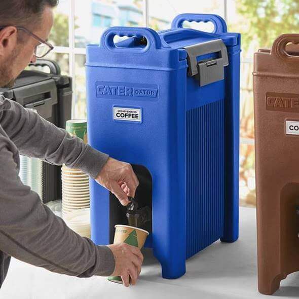 水もの水サーヴァー ドリンクディスペンサー ビバレッジディスペンサー ジャー ドリンク赤ちょうちん 約18L ケイターゲイター ネイビーブルー CaterGator Beverage Dispenser
