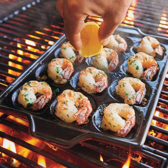 プロセラミック シュリンプ ホタテ用 フライパン Charcoal Companion CC3808 Ceramic Seafood Rack, 1 EA|akt8 店