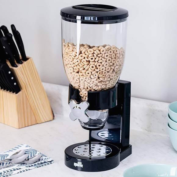 【楽天市場】ゼブロ ドライフード ディスペンサー シングル ポップンディスペンサー フードディスペンサー ブラック 保存容器 Zevro