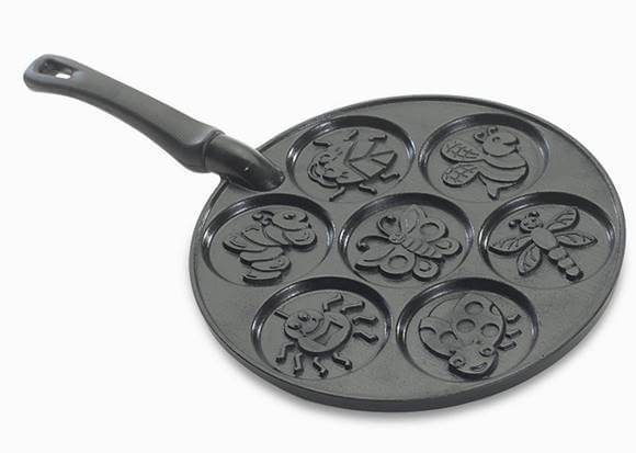 ノルディックウエア 昆虫柄 パンケーキパン 丸型7個 フライパン Nordic Ware Bug Pancake Pan 1910｜akt8 店
