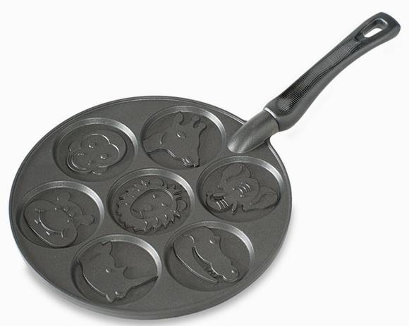 ノルディックウエア 動物園 パンケーキフライパン 丸型7個 フライパン Nordic Ware Zoo Friends Pancake Pan 1980｜akt8 店 10,656円