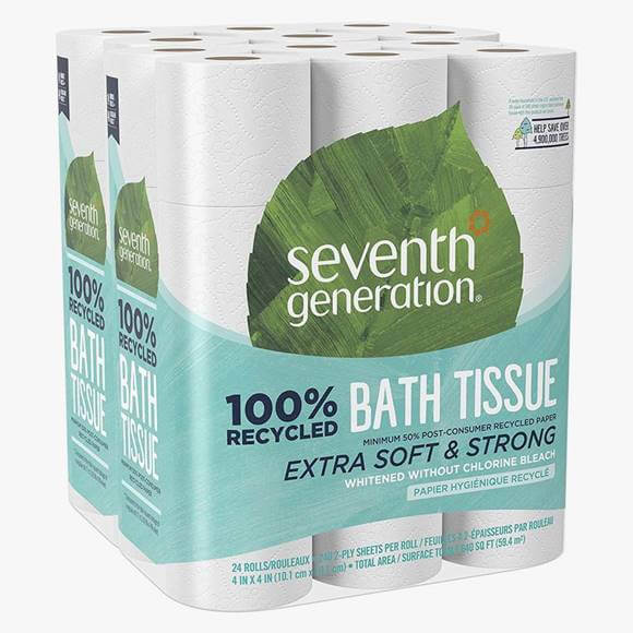 トイレットペーパー トイレットロール ダブル 48ロール セブンスジェネレーション Seventh Generation White Toilet Paper 業務用トイレットペーパー