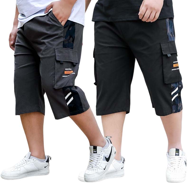 メンズ 大きいサイズ パンツ ハーフパンツ パンツ カーゴパンツ 短パン ひざ下 太め ゆったり 春 夏 5分丈 イージーパンツ 夏用 夏服 夏物