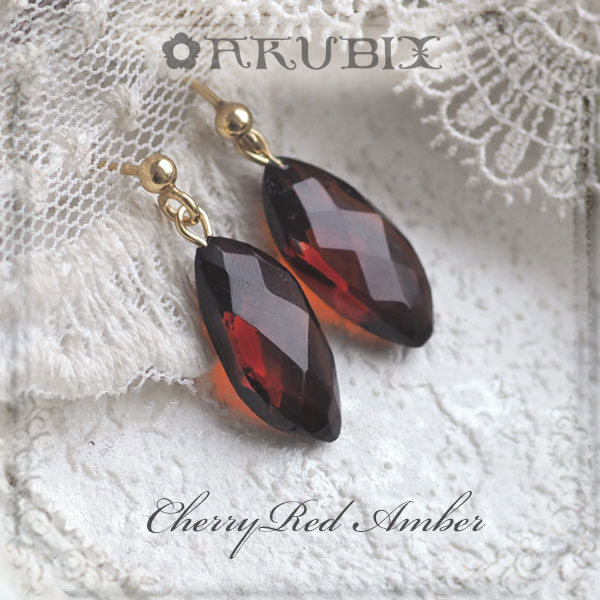 ピアス はこぽす対応商品 天然琥珀 ゴールドピアス こはくアクセサリー 5ツ星ランク Ak２２７０ ゆうパケット 追跡可能メール便 K18ゴールドヴェルメイユ イヤリング 天然石 パワーストーン ギフト 贈り物に プレゼントに ジュエリー