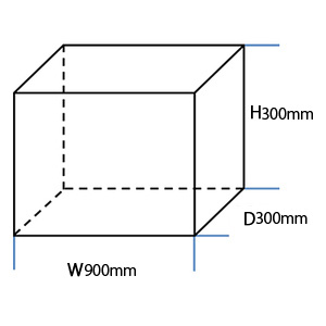アクリルケース W900mm H300mm D300mm 送料無料 コレクションケース フィギュアケース ディスプレイケース 国産 アクリル板 (透明 アクリル ケース ボックス フィギュア 人形ケース)