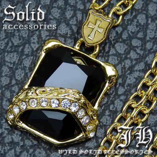 楽天市場】n715 送料無料 大粒カット 蔦柄 八角形台座topネックレス