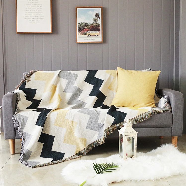 マルチカバー ソファーカバー 綿製品 ブランケット リンジ付き AB面 両面兼用 1人掛け 2人掛け 3人掛け ソファー 水洗える ブランケット 長方形 滑り止め 厚手 シンプル オシャレ写真の背景 ソファーカバー テーブルクロス カーペット