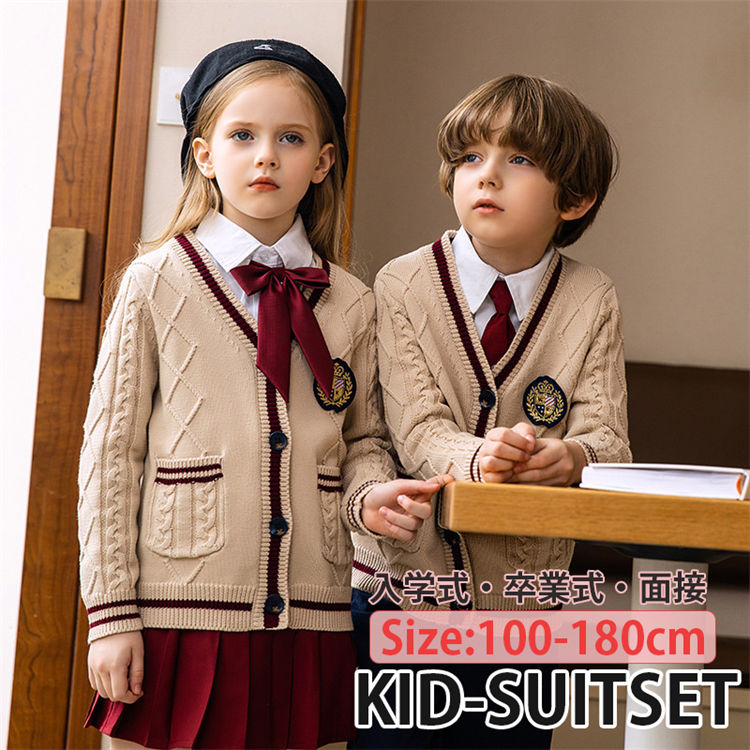 小学校 カーディガン フォーマル スーツ 入学式 スーツセット 卒業式 セットアップ キッズ 制服 フォーマル 入園式 面接 ジャケット フォーマル 女の子 男の子 スカート ネクタイ リボン 男の子 パンツセット スカートセット 発表会 受験 七五三 100-180