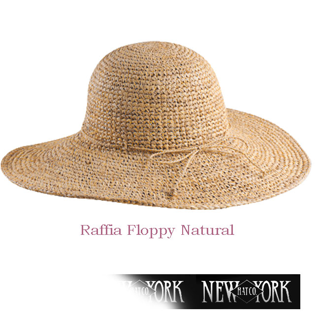 【楽天市場】NEW YORK HAT ニューヨークハット ストローハット 麦わら帽子 Raffia Floppy ニューヨーク ハット 紫外線