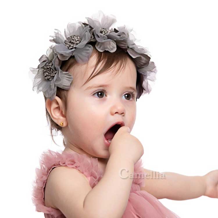 市場 ヘッドアクセサリー 髪飾り 花冠 ベビー ヘッドバンド キッズ カチューシャ 王冠 ヘアバンド レース クラウン 花かんむり 赤ちゃん ヘアーバンド