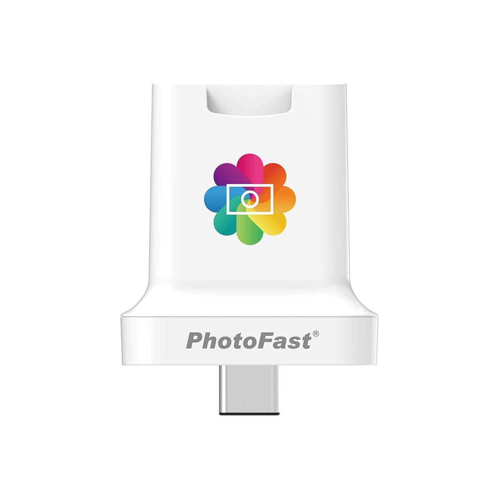 PhotoFast PhotoCube C USB PD専用 充電と同時にバックアップをするmicroSDカードリーダー ホワイト PHOTOCUBEC
