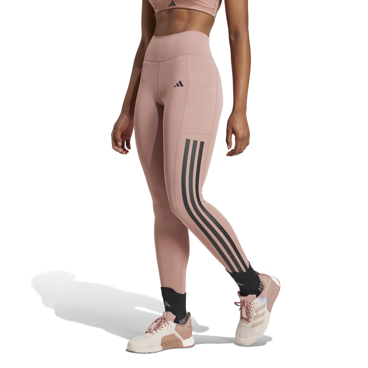 adidas(アディダス) 運動競技タイツOptime 3ストライプス フルレングスレギンス KPI06レディース